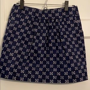 Blue patterned Gap skirt